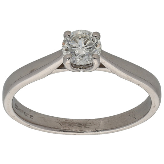 18ct Gold 0.38ct Diamond Solitaire Ring Size K