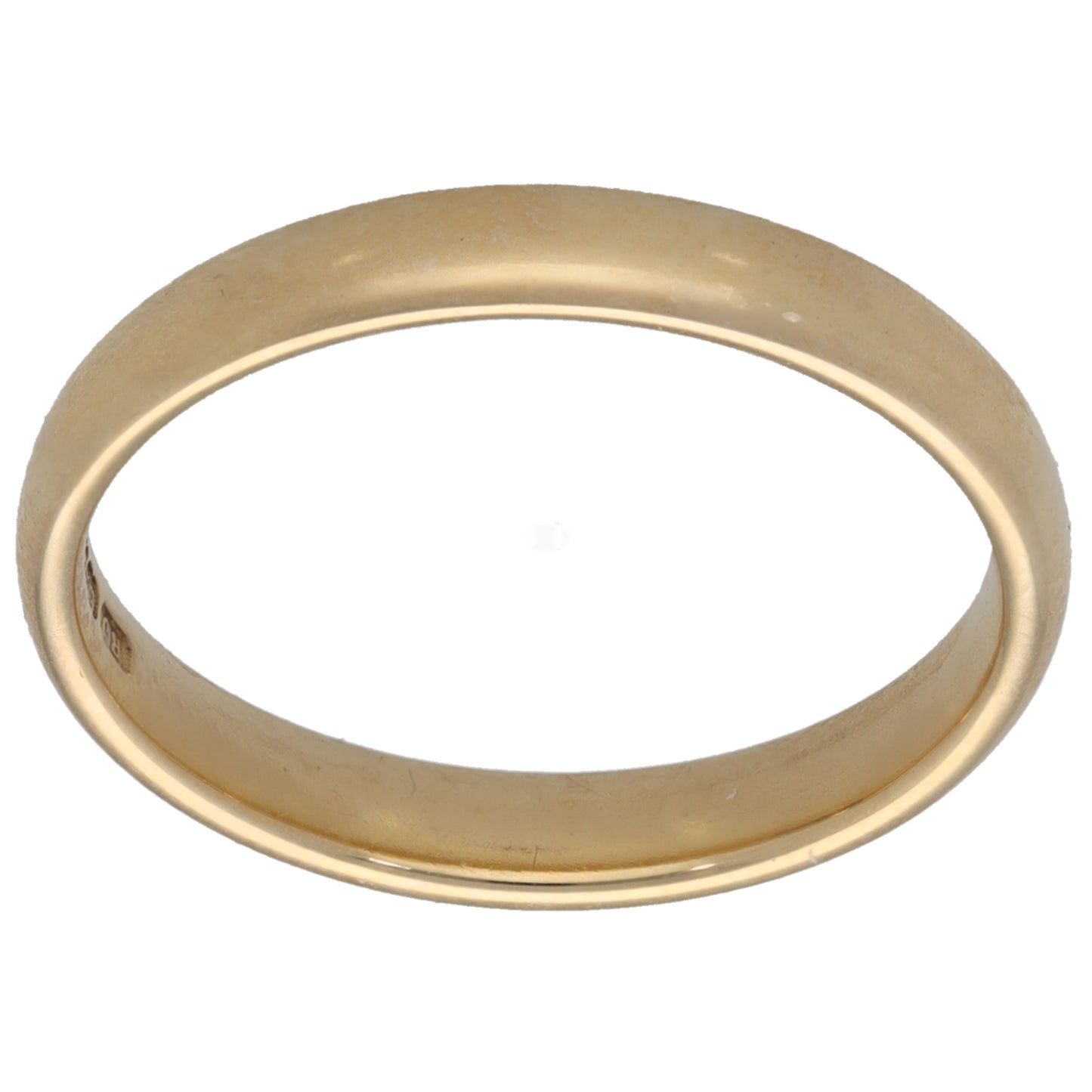 9ct Gold Plain Wedding Ring Size O