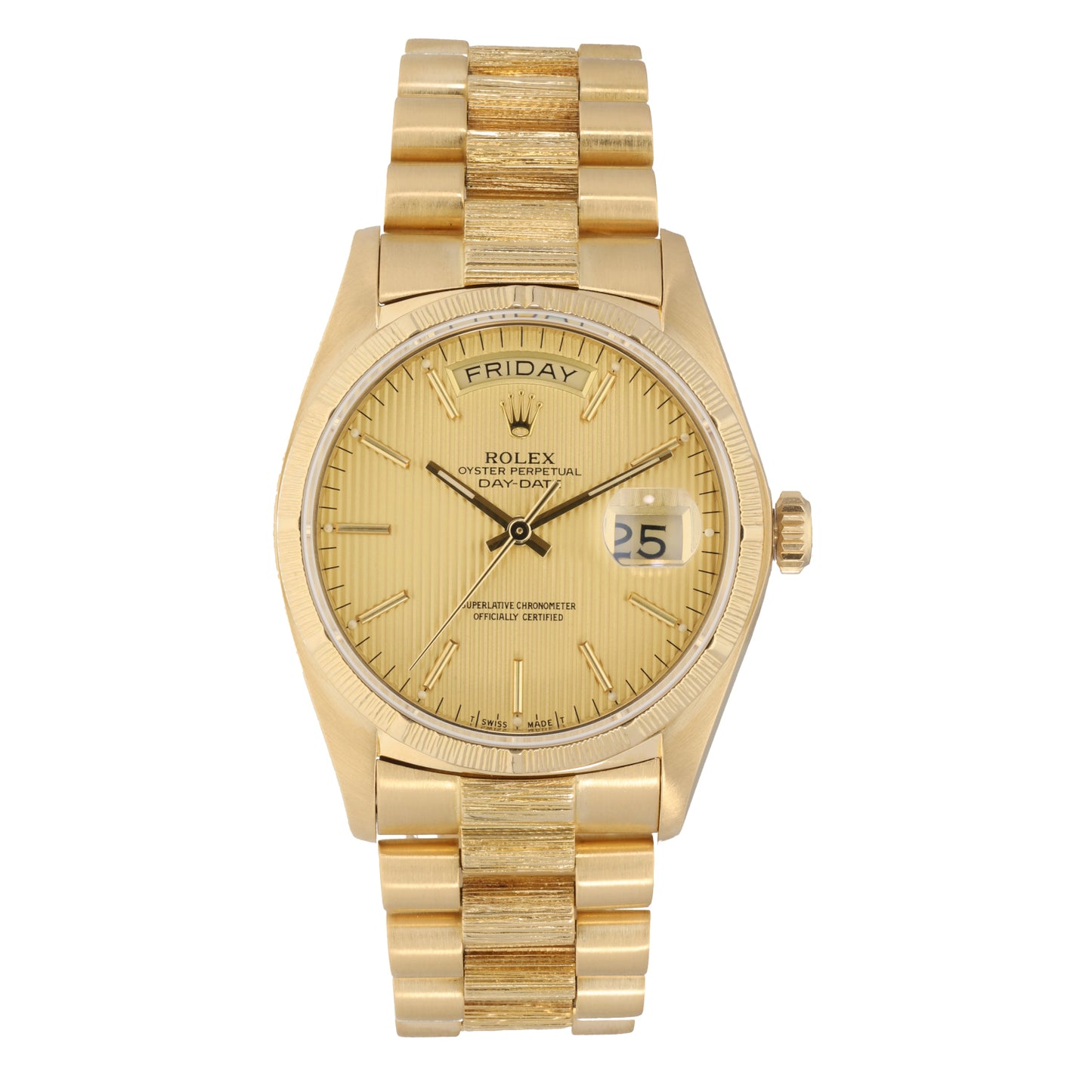 Rolex Day-Date 18078 36mm Gold Mens Watch
