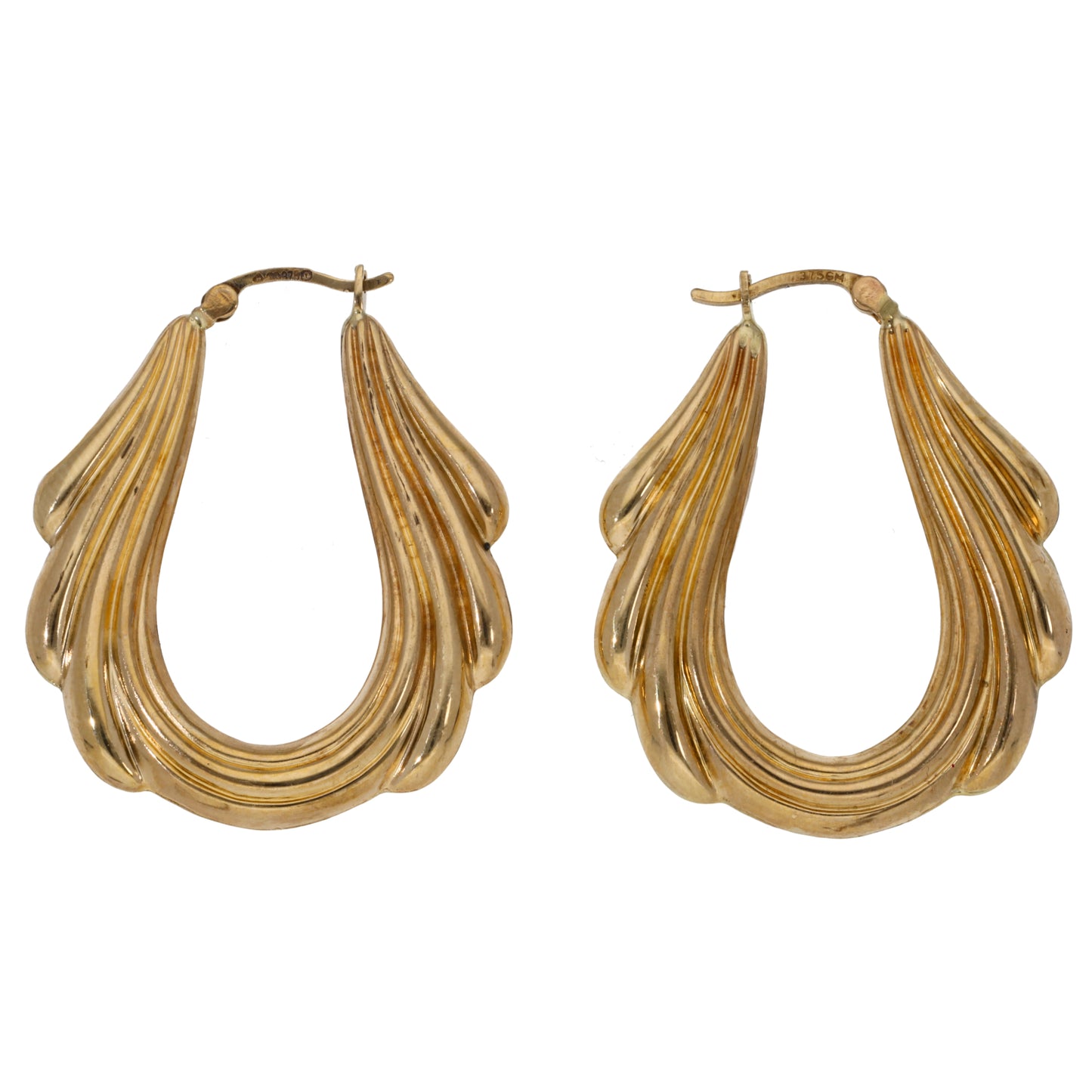 9ct Gold Creole Earrings