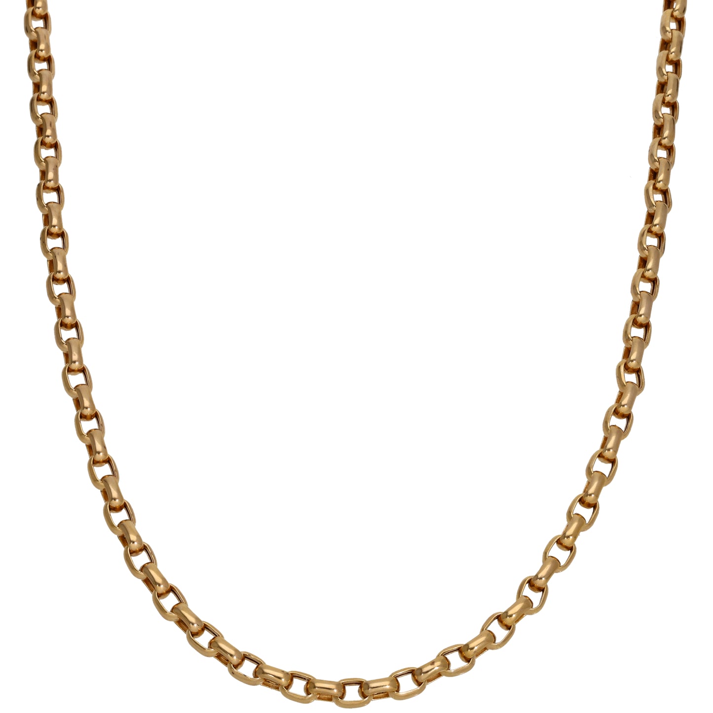 9ct Gold Belcher Chain 18"