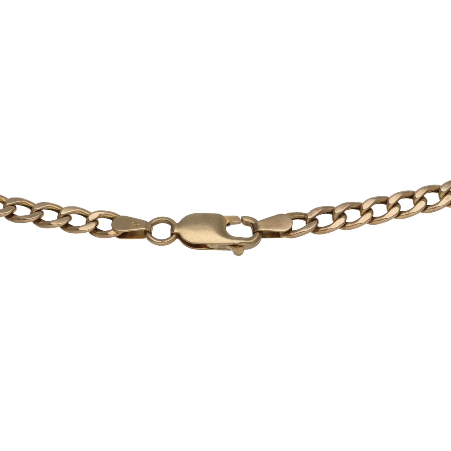 9ct Gold Curb Chain 18"