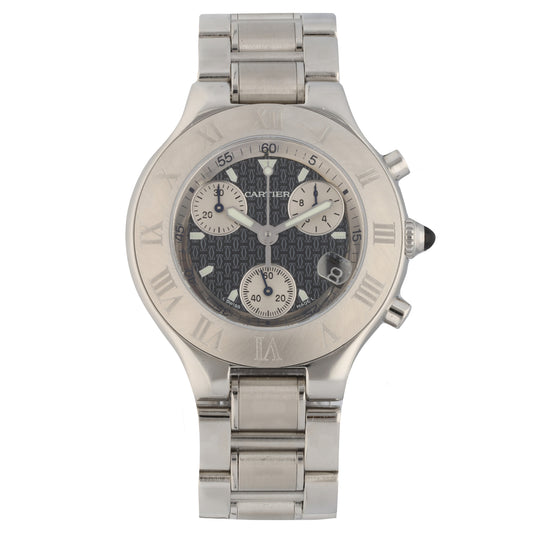 Cartier Chronoscaph 2424 38mm Stainless Steel Watch