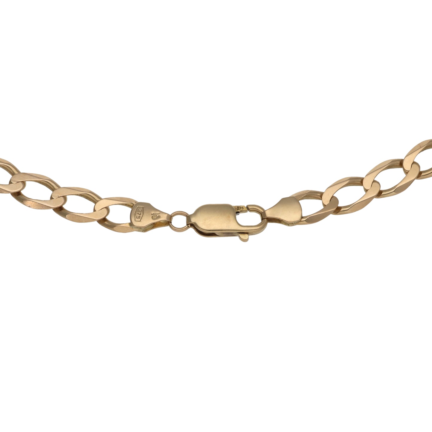 9ct Gold Curb Chain 26"