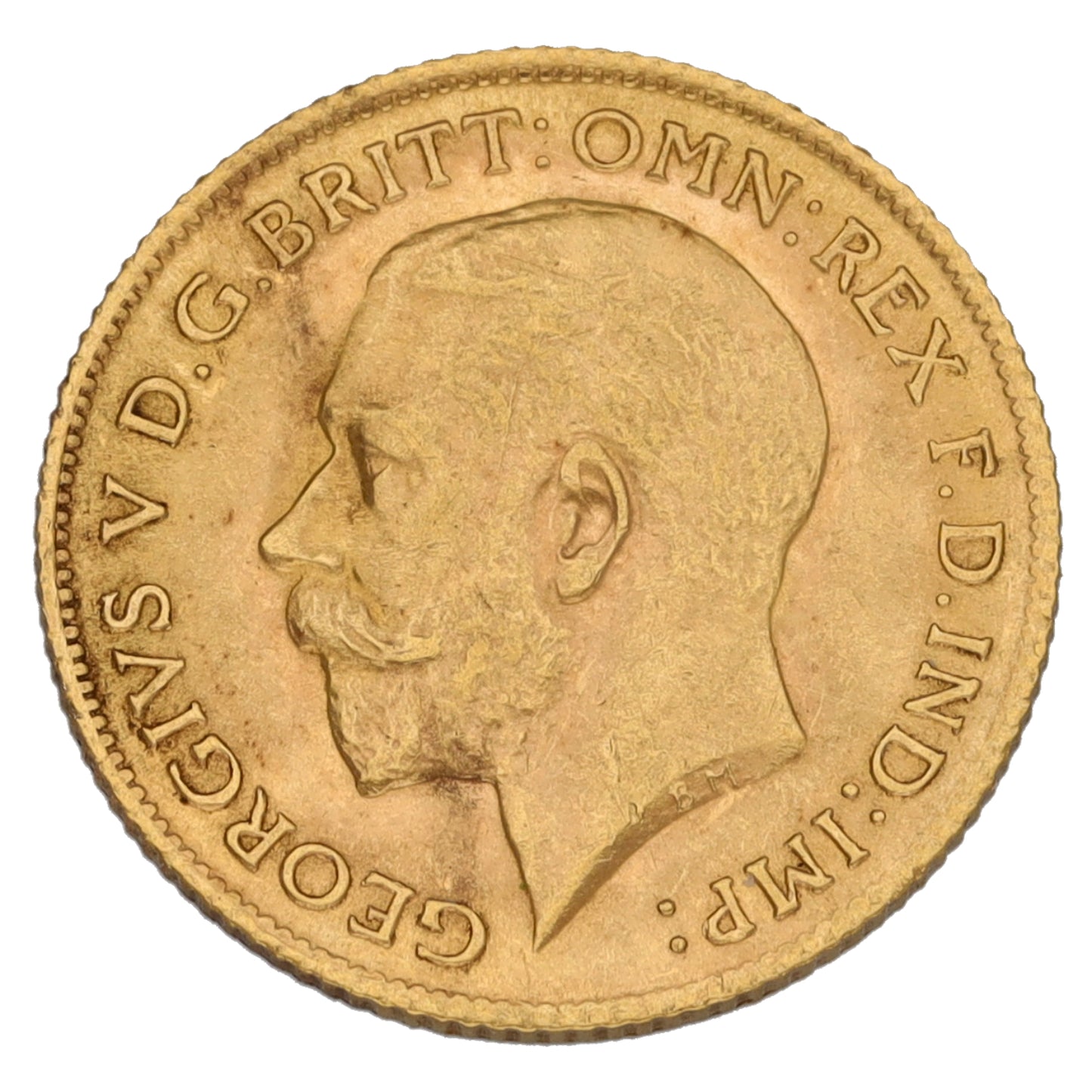 22ct Gold King George V Half Sovereign Coin 1912