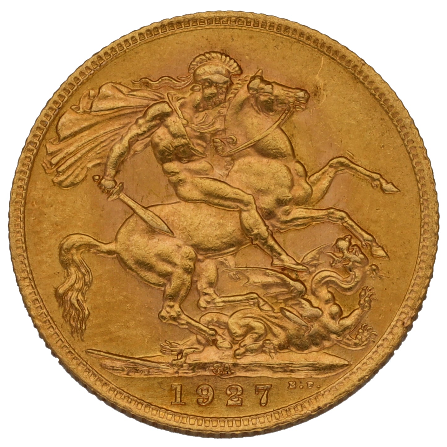 22ct Gold King George V Full Sovereign Coin 1927