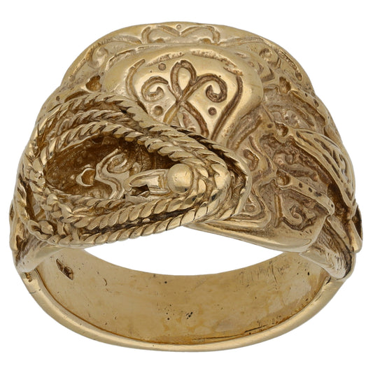 9ct Gold Saddle Ring Size U