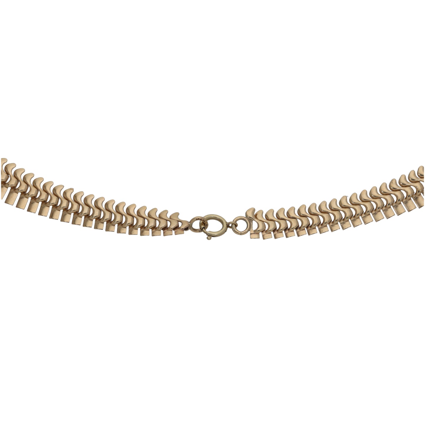 9ct Gold Fancy Necklace 14"