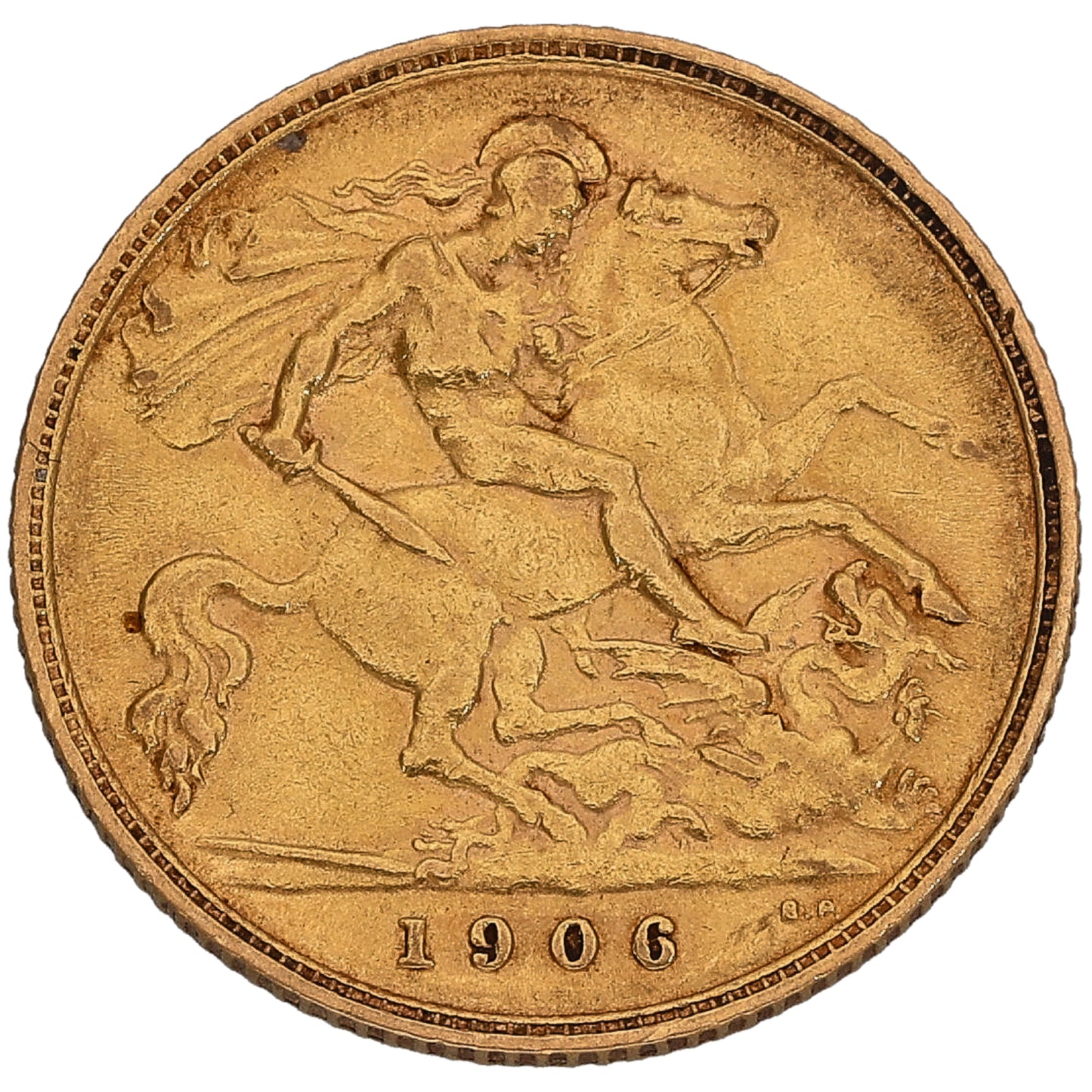 22ct Gold King Edward VII Half Sovereign Coin 1906