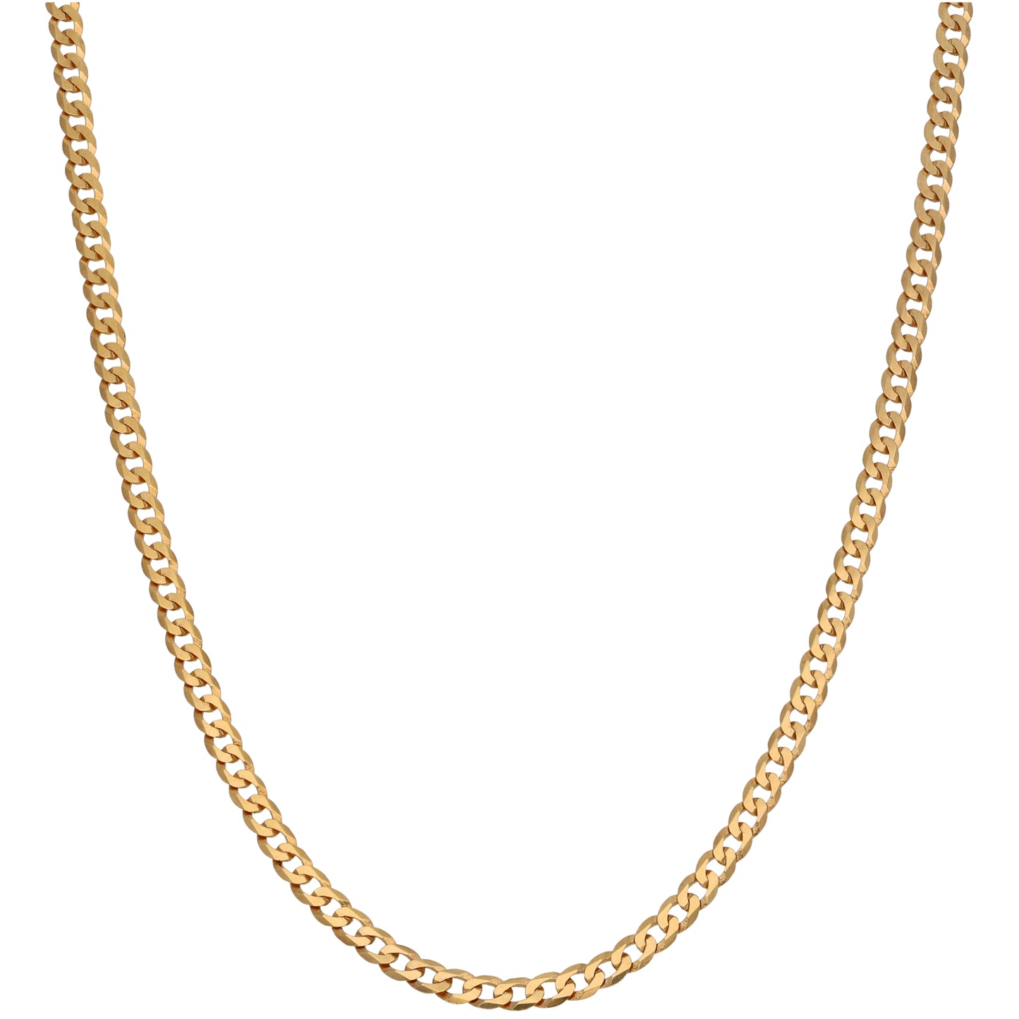 9ct Gold Curb Chain 24"