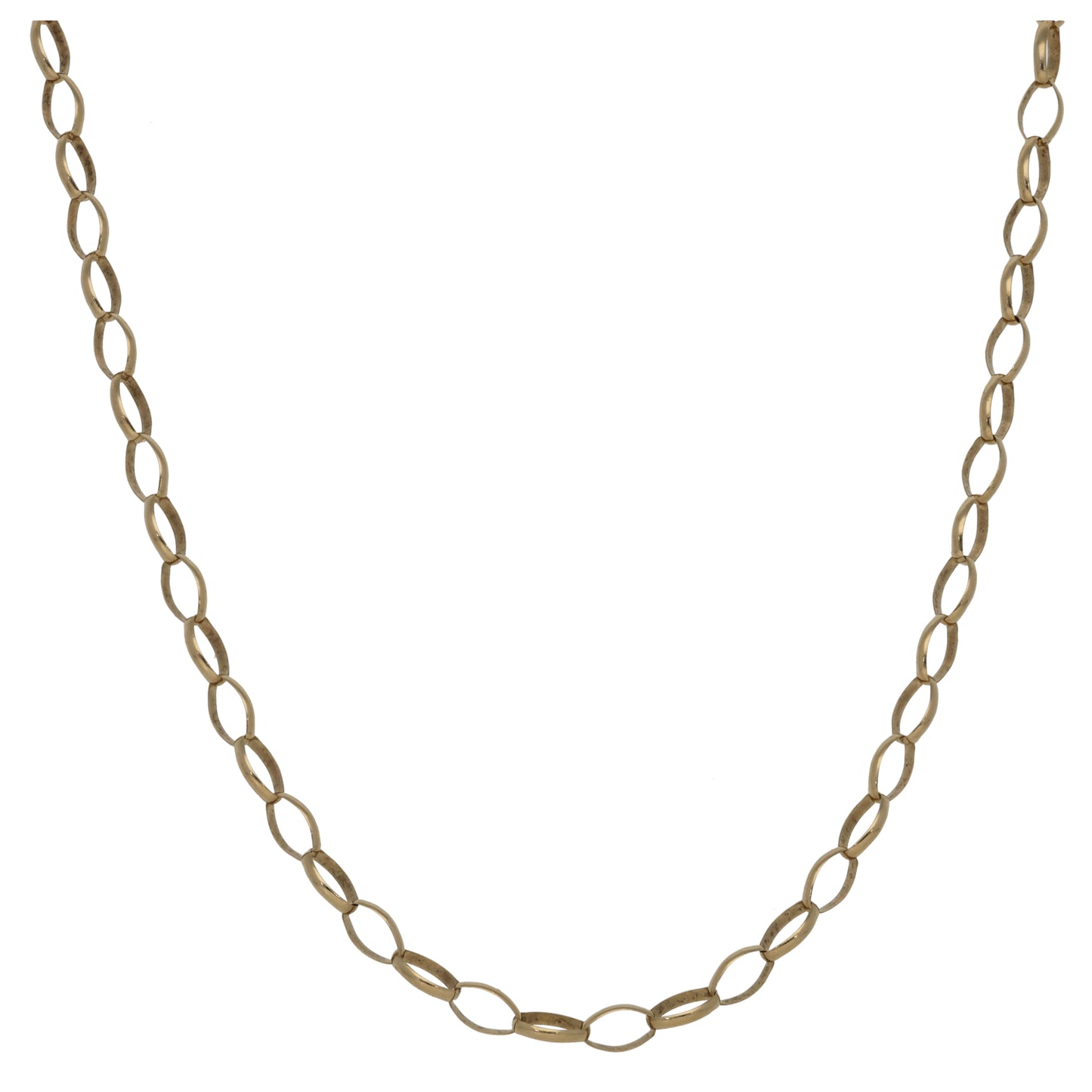 9ct Gold Belcher Chain 18"