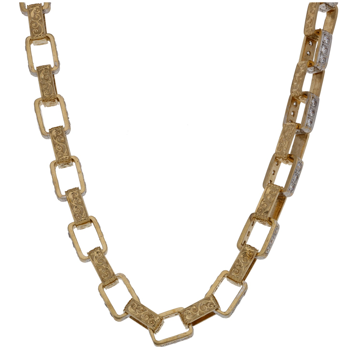 9ct Gold Cubic Zirconia Other Chain 22"