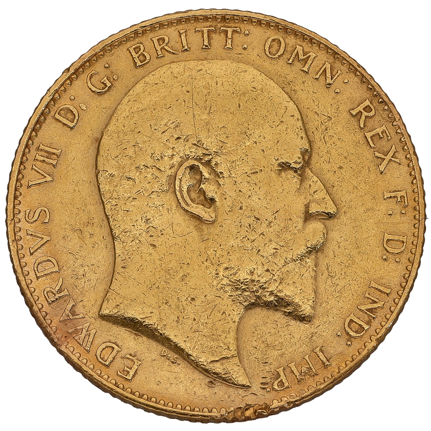 22ct Gold King Edward VII Full Sovereign Coin 1910