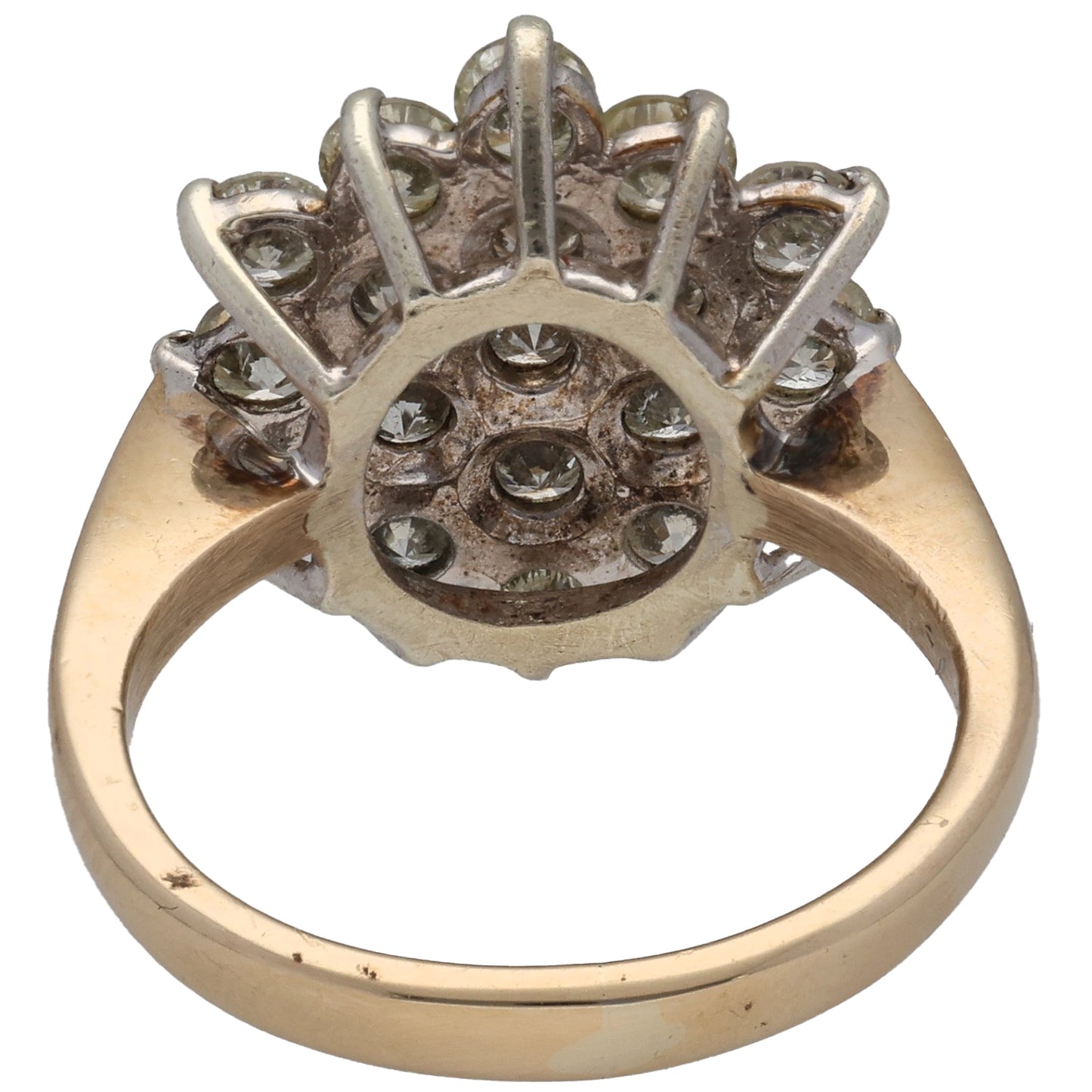 9ct Gold 0.95ct Diamond Cluster Ring Size K