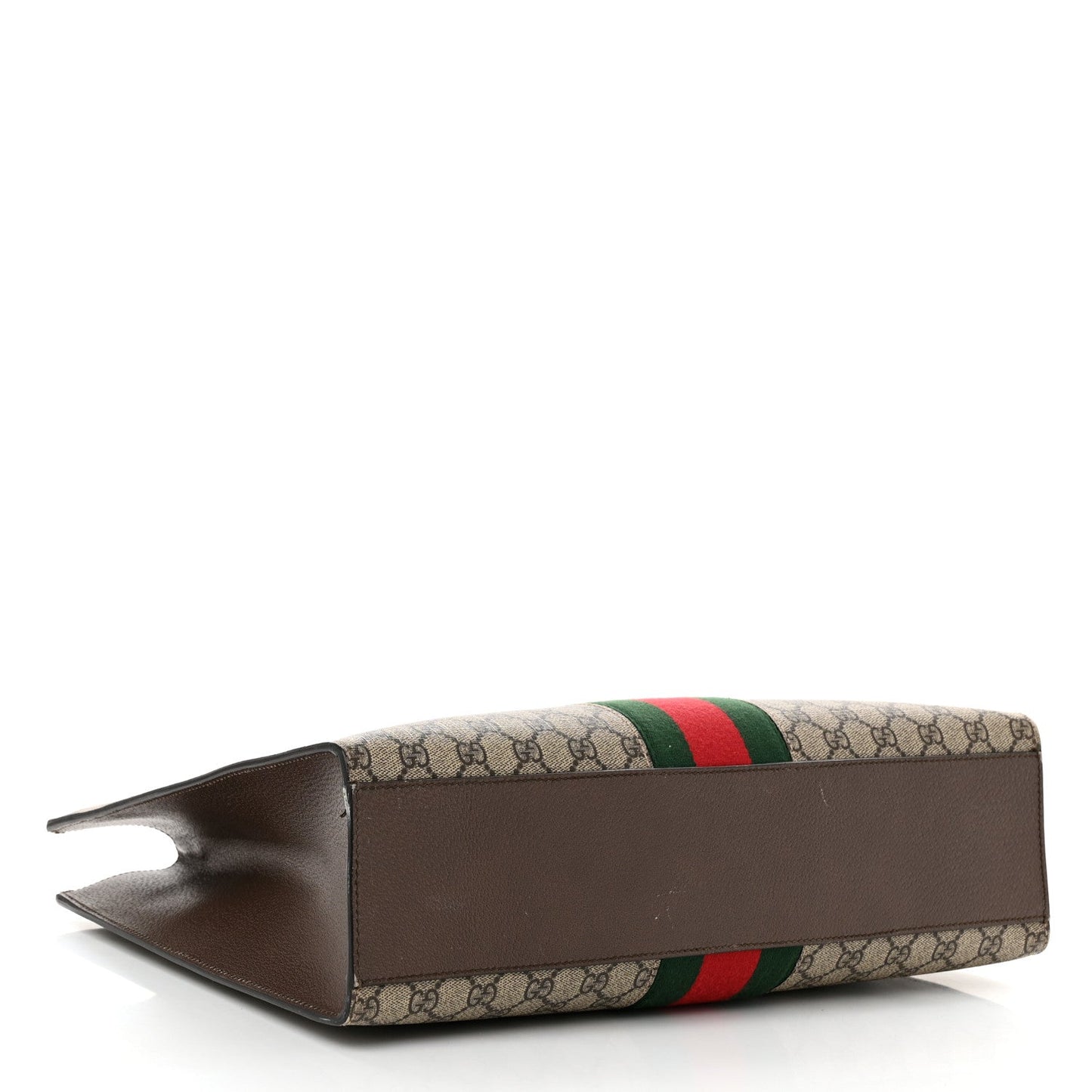 Gucci Animalier Web Top Handle Coated Canvas Bag - Beige