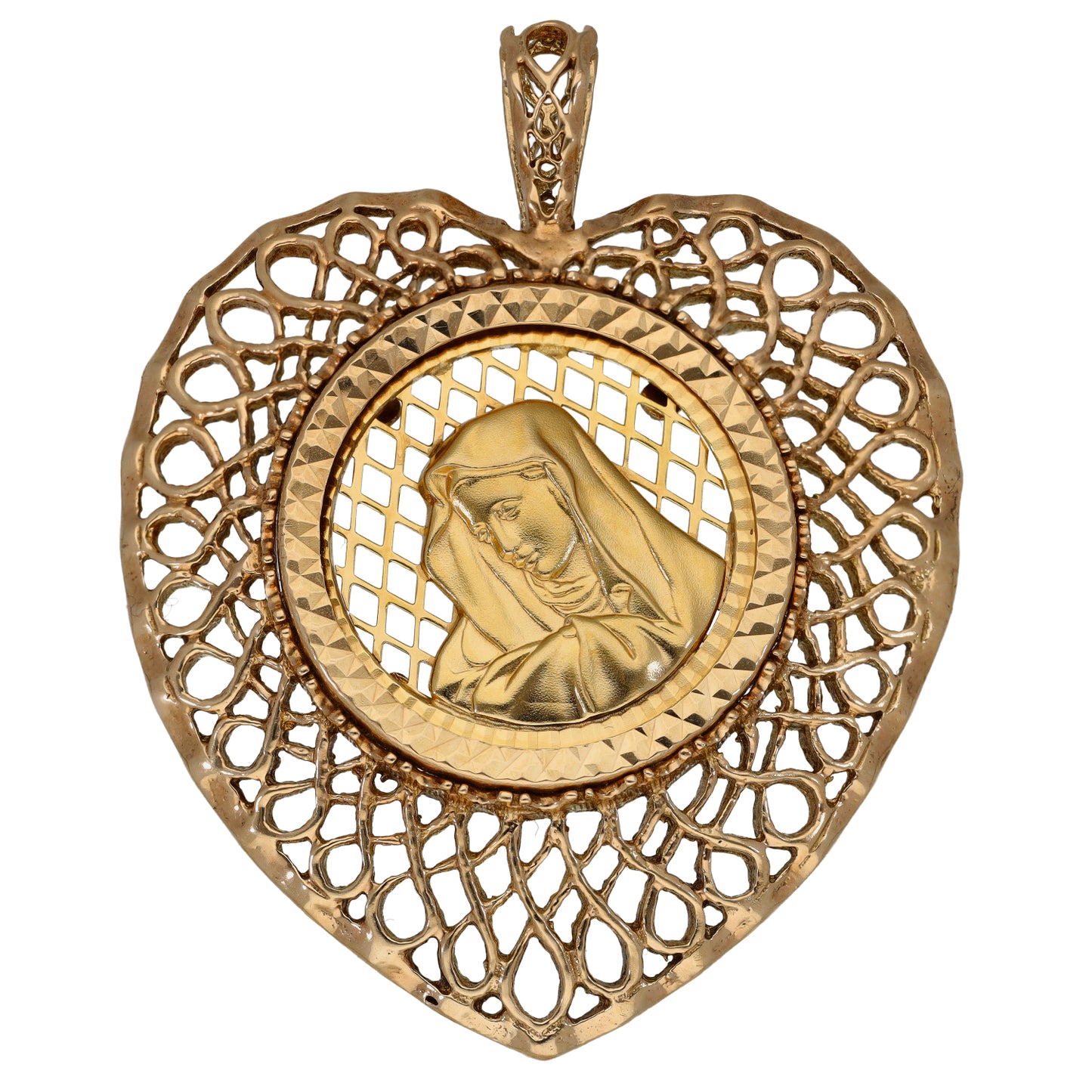 9ct Gold Mary Pendant