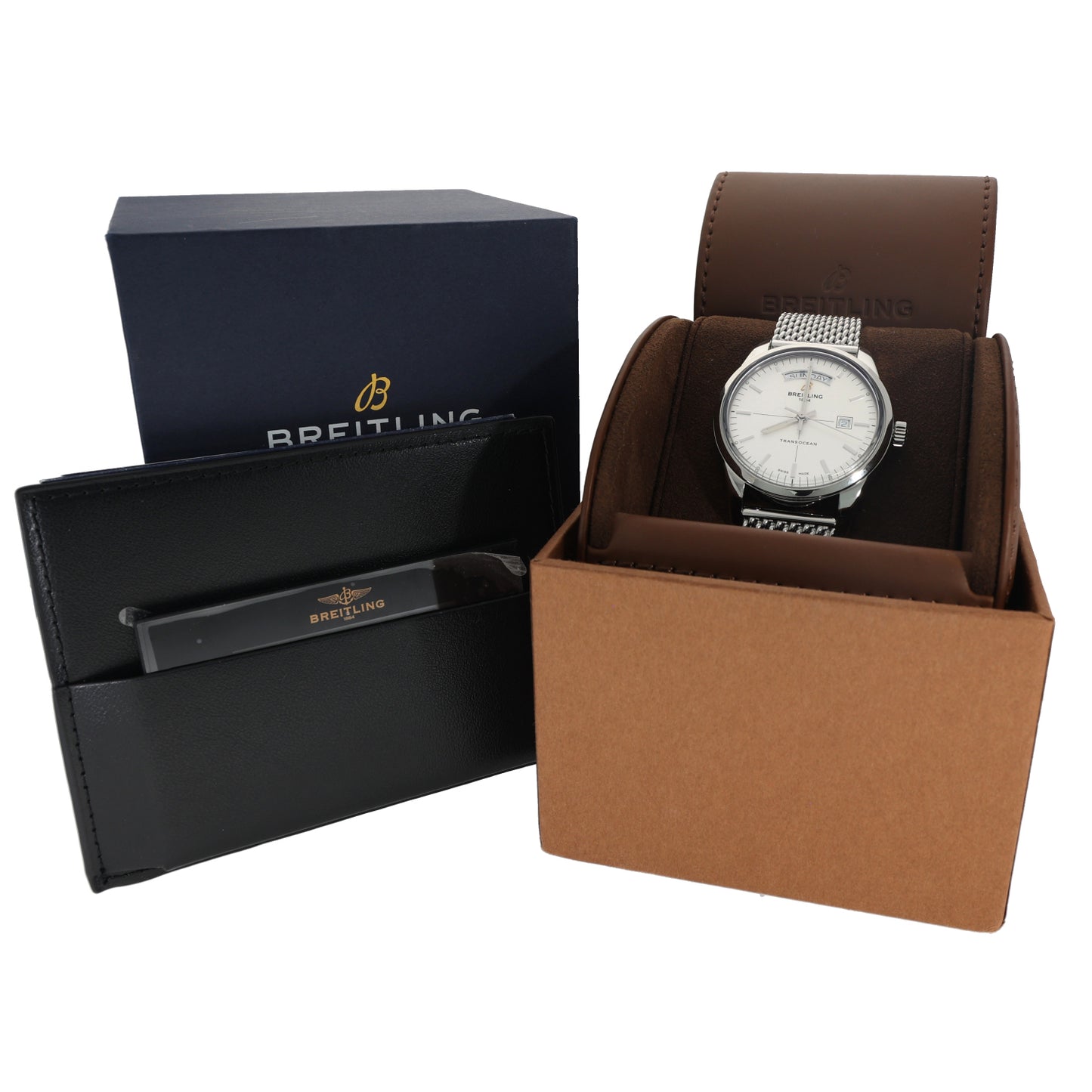 Breitling Transocean A45310 43mm Stainless Steel Watch