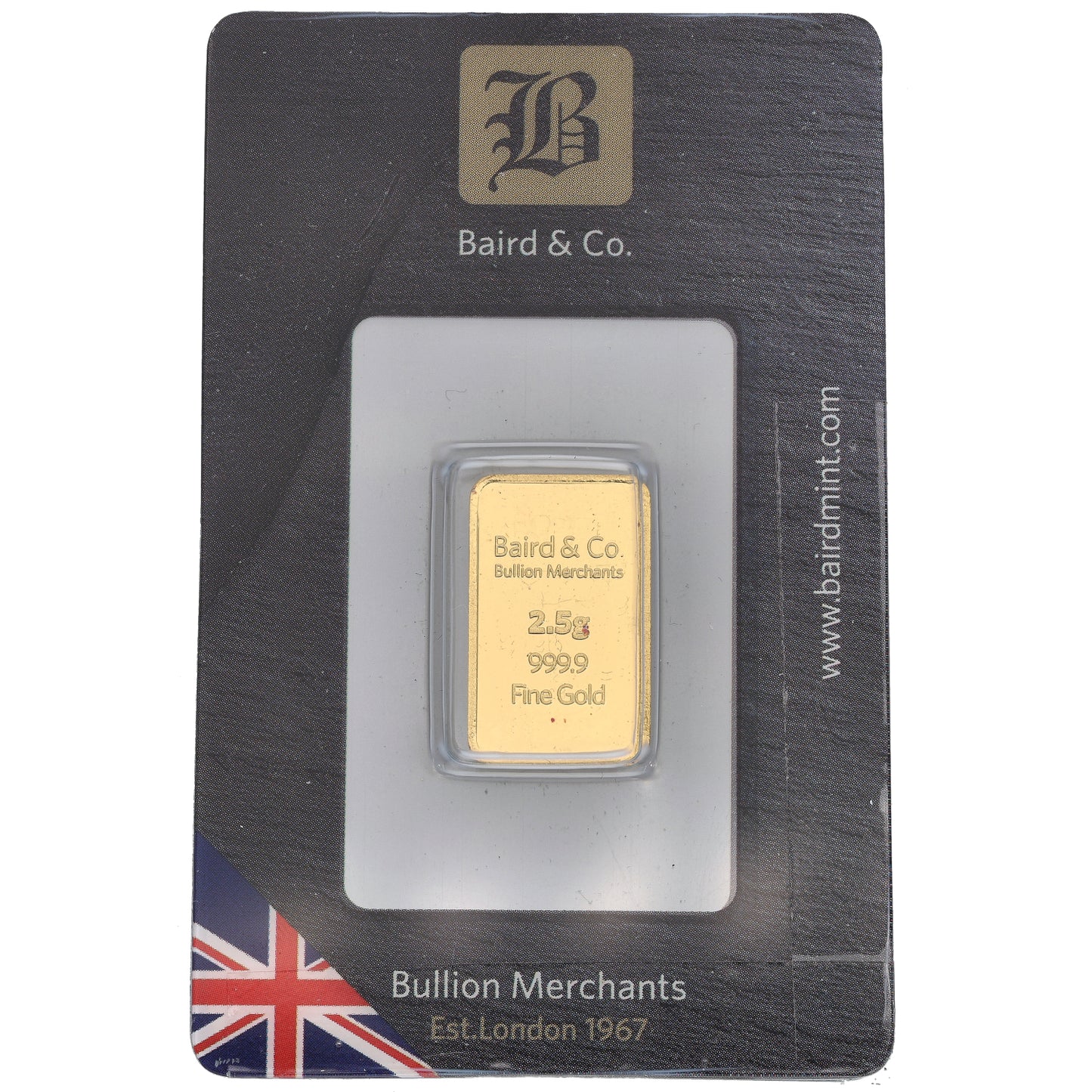 24ct 2.5g Gold Bar