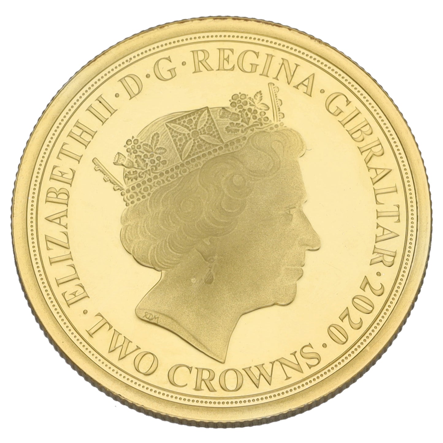 9ct Gold The Voice Of A Nation Two Crowns Coin 2020