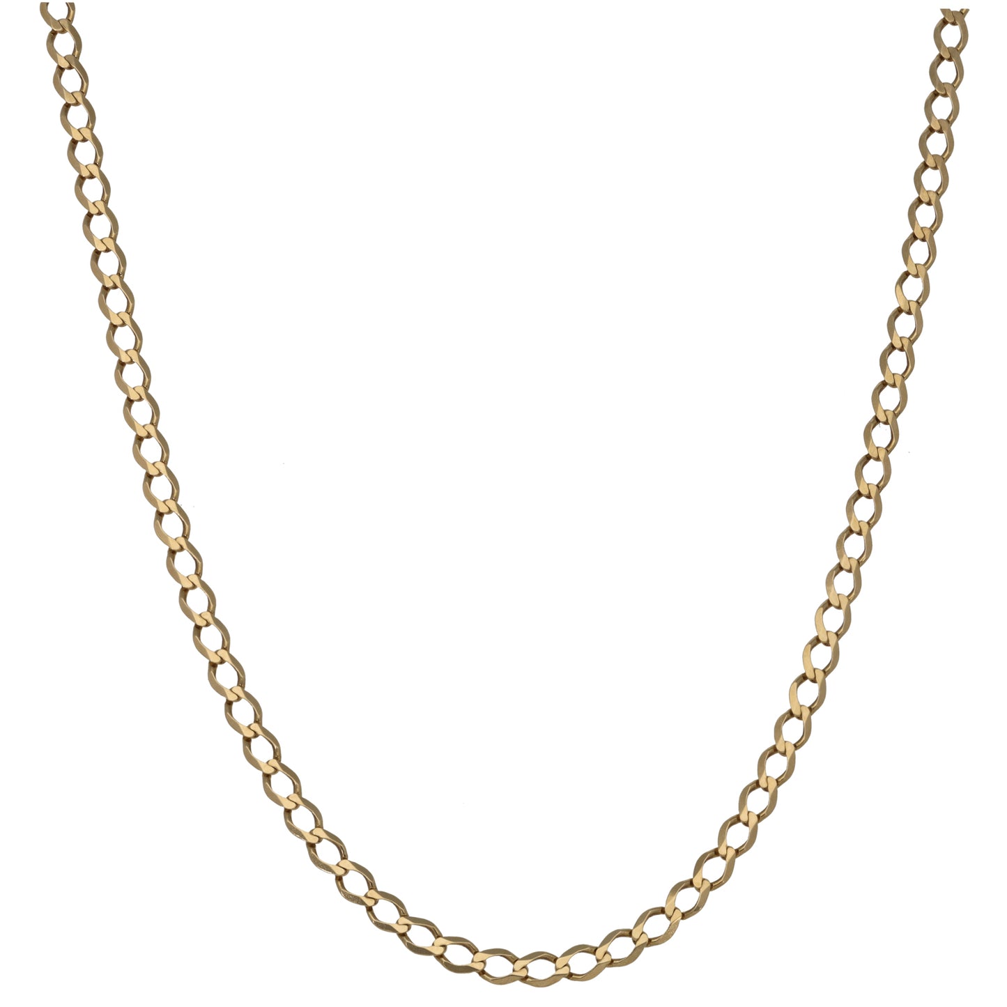 9ct Gold Curb Chain 20"
