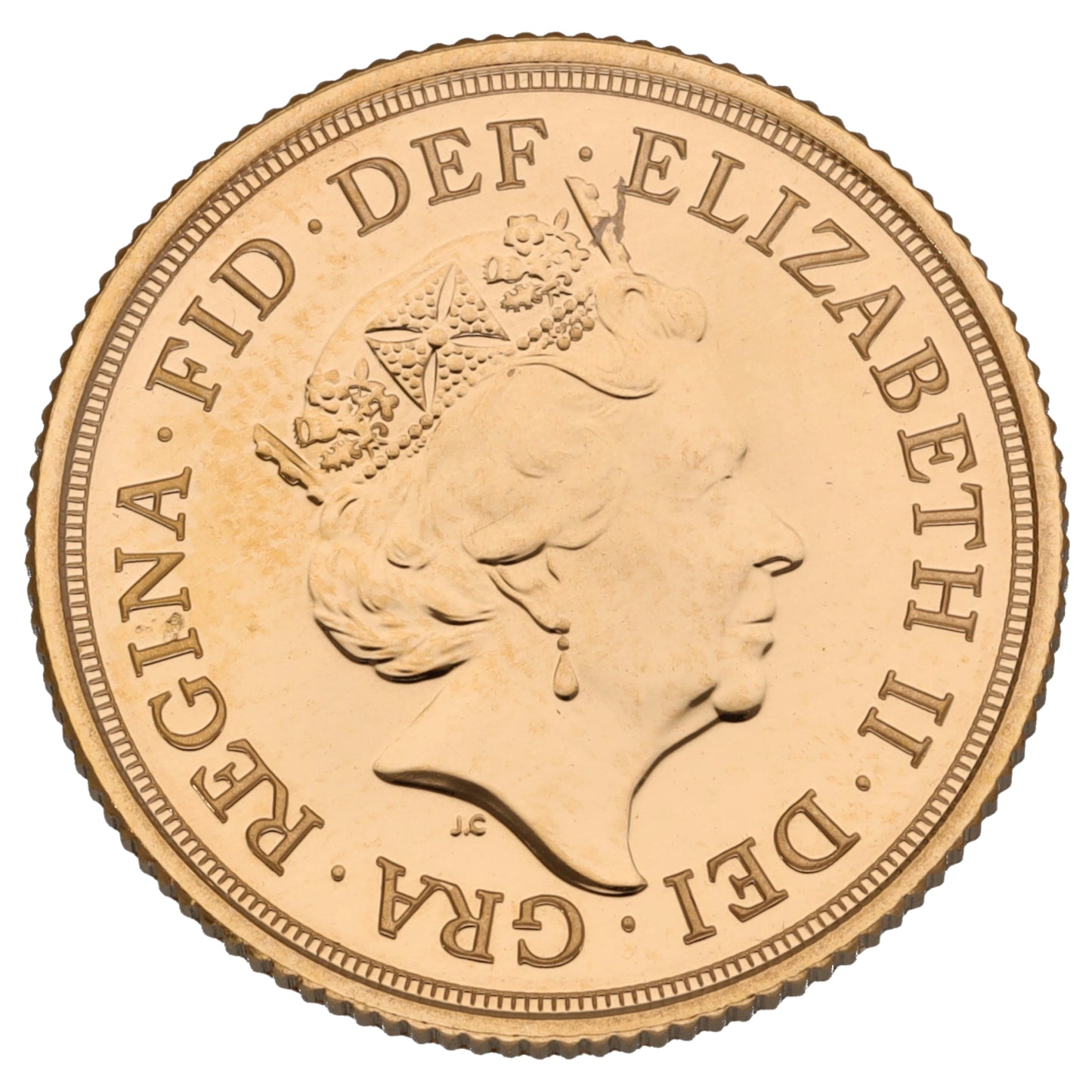 22ct Gold Queen Elizabeth II Full Sovereign Coin 2020