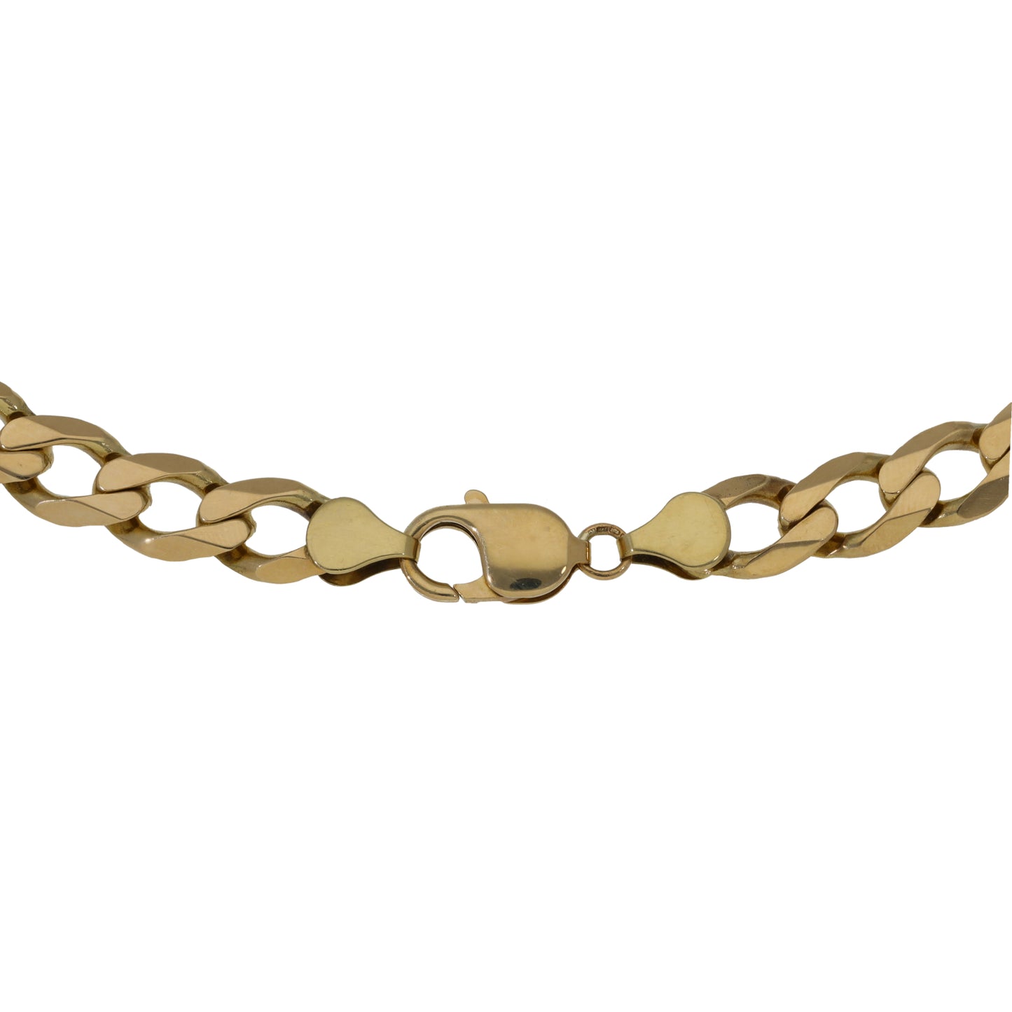 9ct Gold Curb Chain 22"