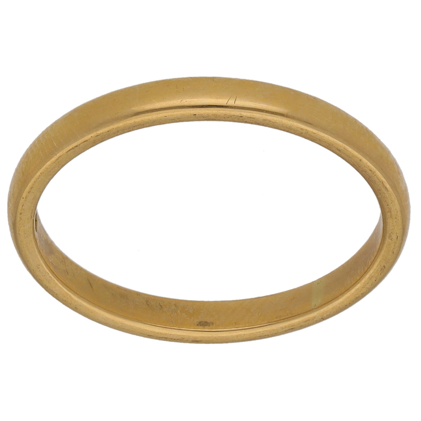 18ct Gold Plain Wedding Ring Size L