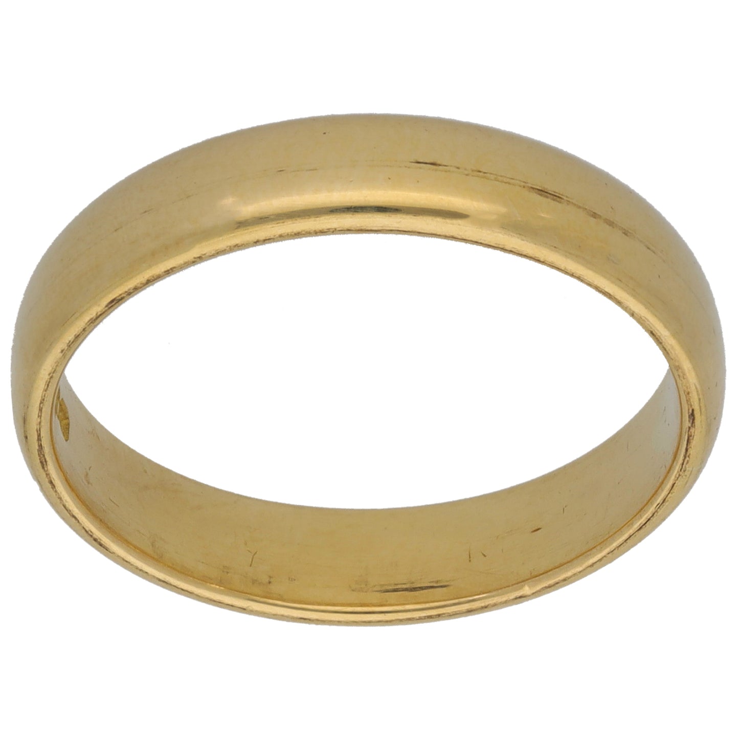 18ct Gold Plain Wedding Ring Size Q