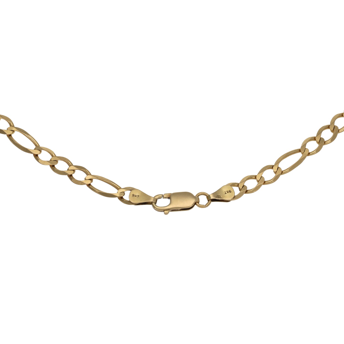 9ct Gold Figaro Chain 18"