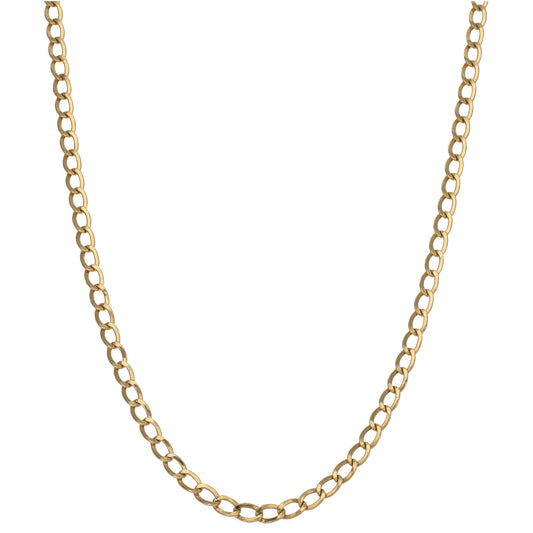 9ct Gold Curb Chain 22"