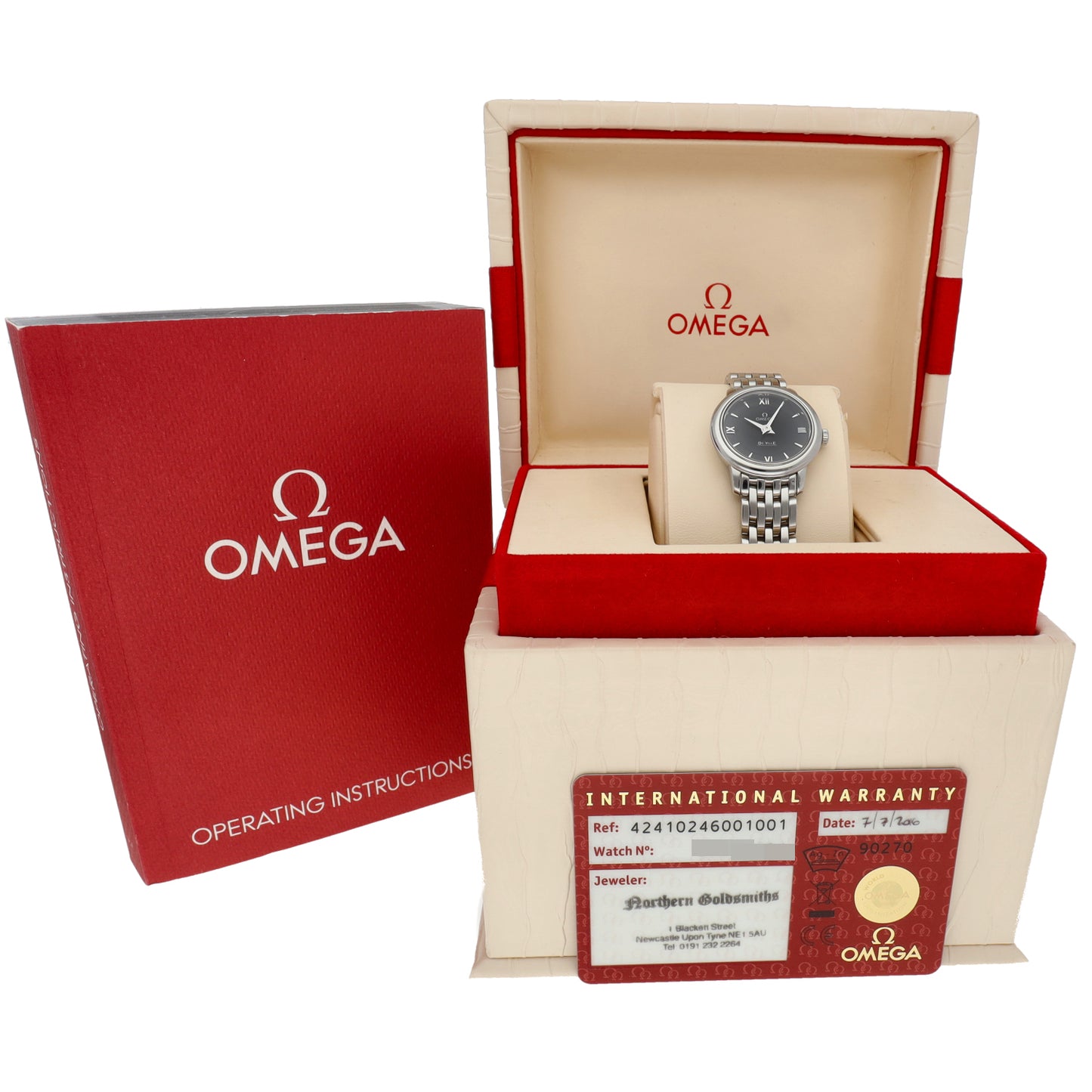 Omega De Ville Prestige 424.10.24.60.01.001 24mm Stainless Steel Watch