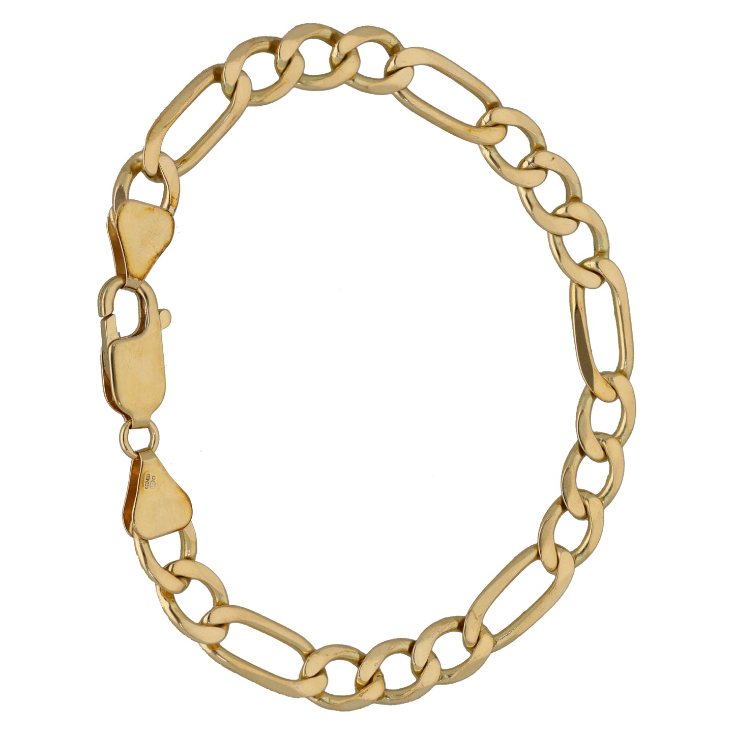 9ct Gold Figaro Bracelet