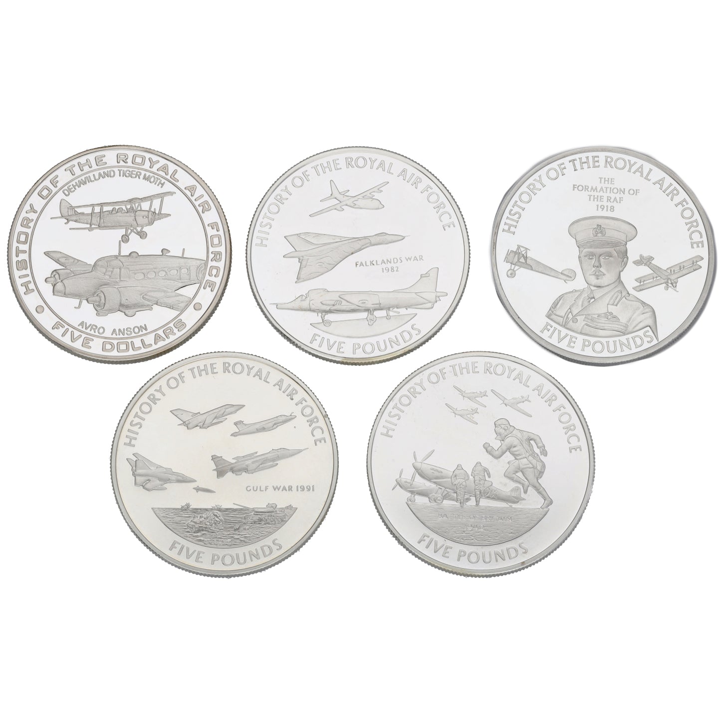Silver History Of The Royal Air Force Coin Collection 2008