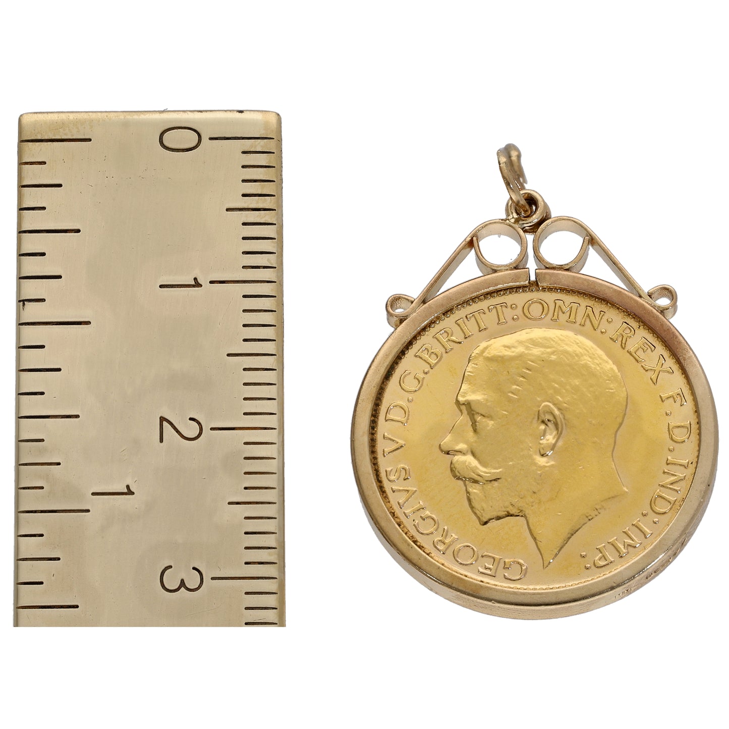 9ct Gold Full Sovereign Coin Pendant