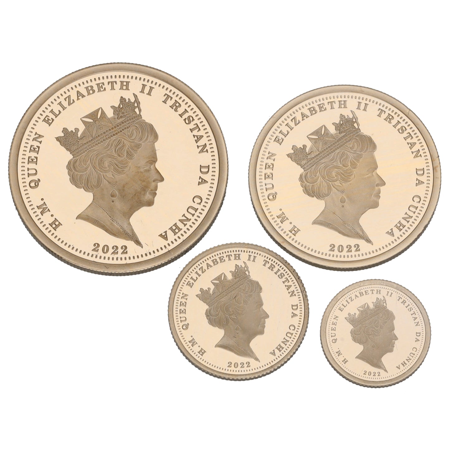 22ct Gold Platinum Jubilee Monarch Sovereign Coin Collection 2022