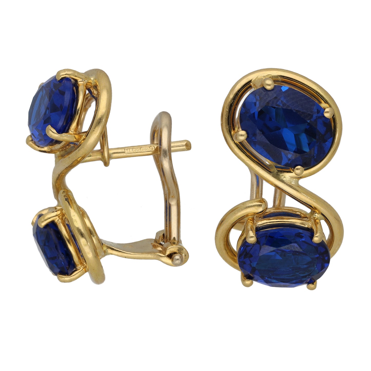 18ct Gold Imitation Clip On Earrings