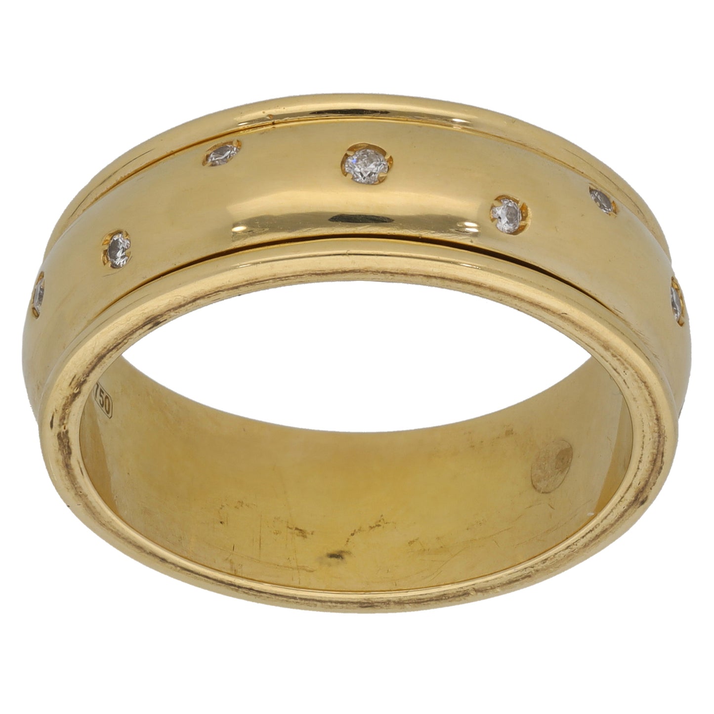 18ct Gold 0.15ct Diamond Alternative Ring Size X