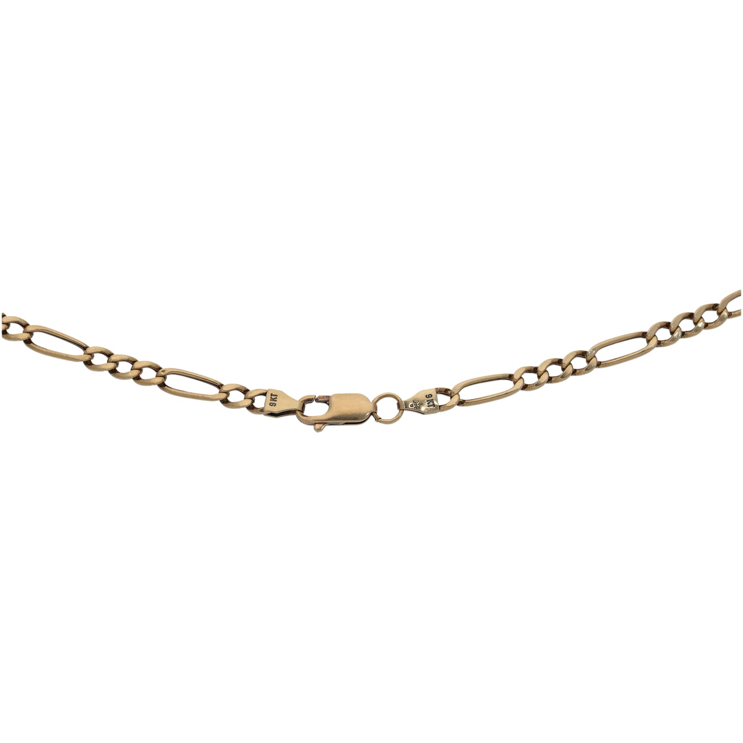 9ct Gold Figaro Chain 18"