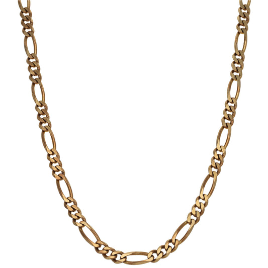 9ct Gold Figaro Chain 22"
