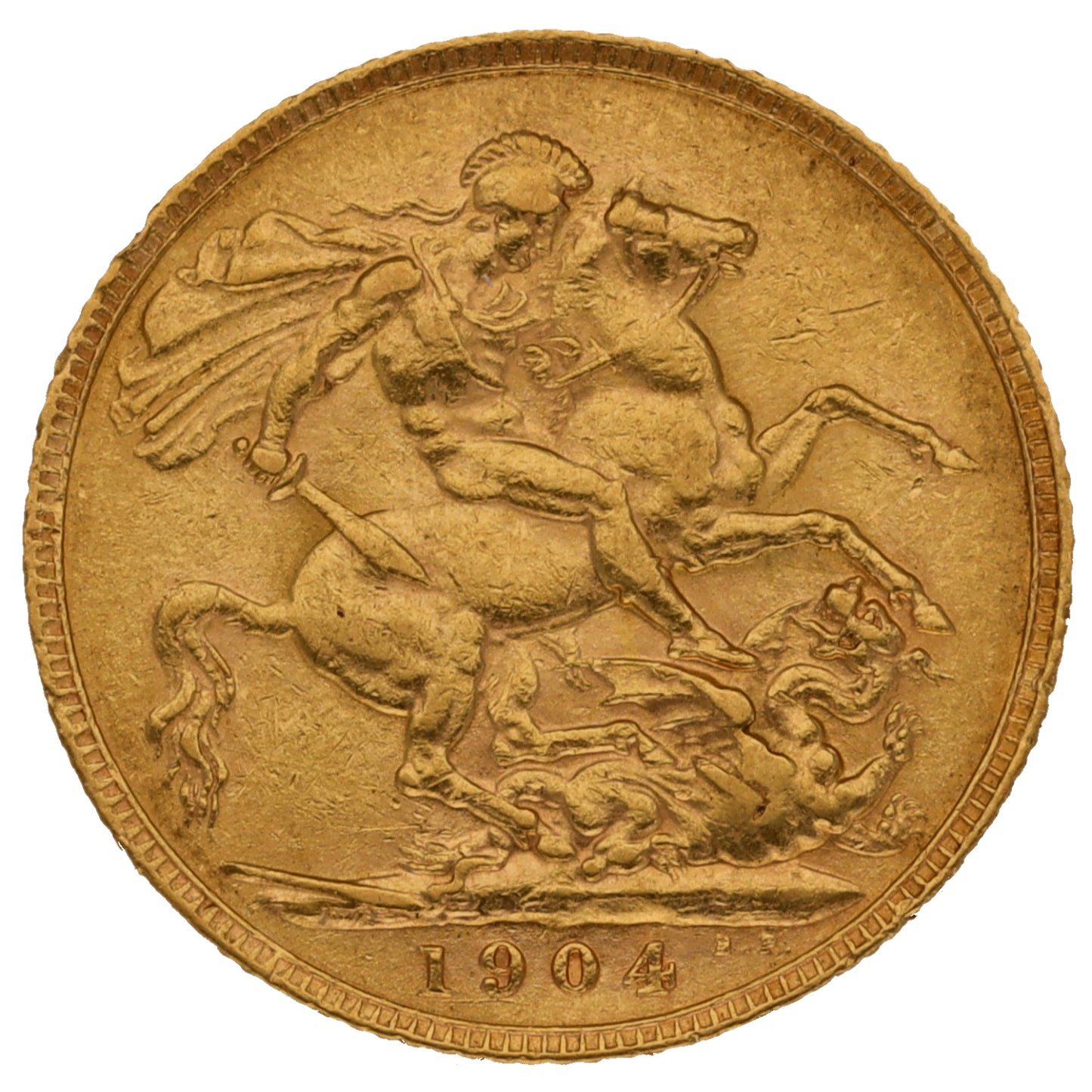22ct Gold King Edward VII Full Sovereign Coin 1904