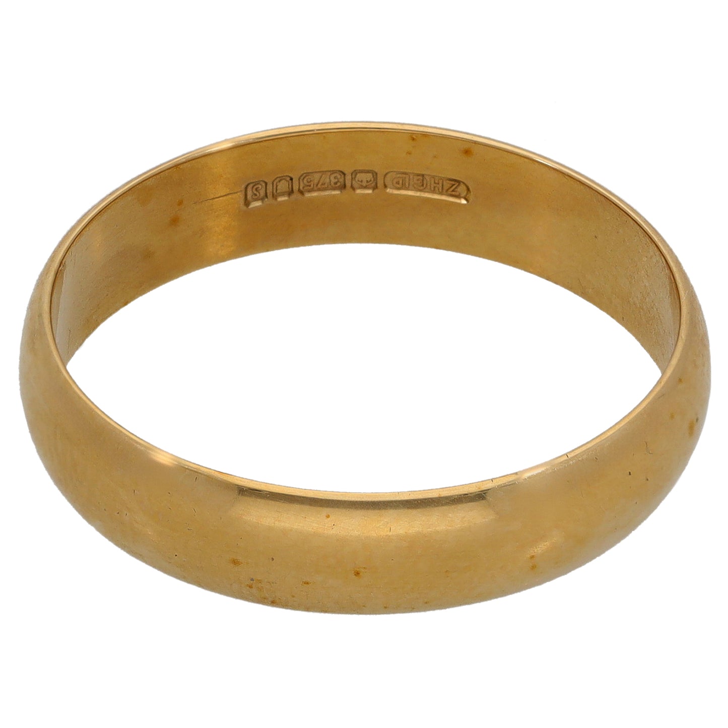 9ct Gold Plain Wedding Ring Size W
