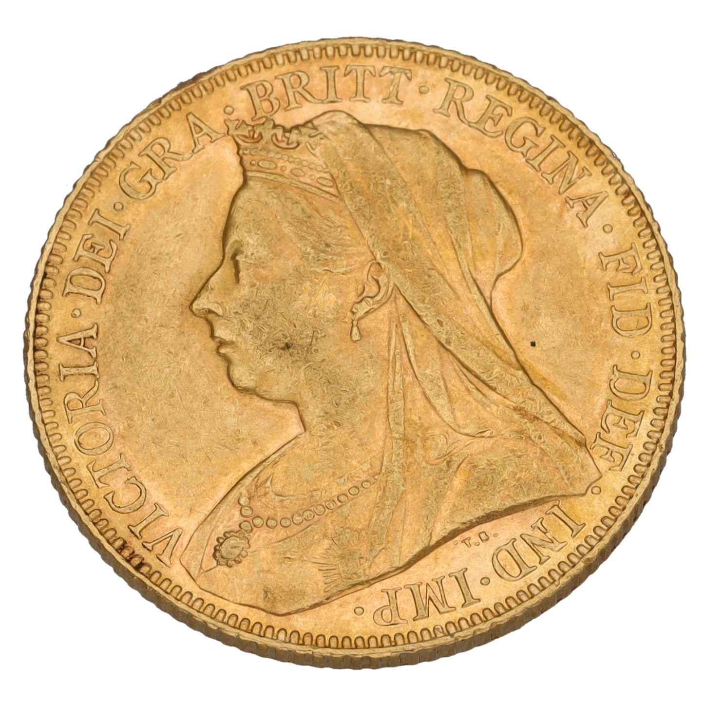 22ct Gold Queen Victoria Full Sovereign Coin 1900