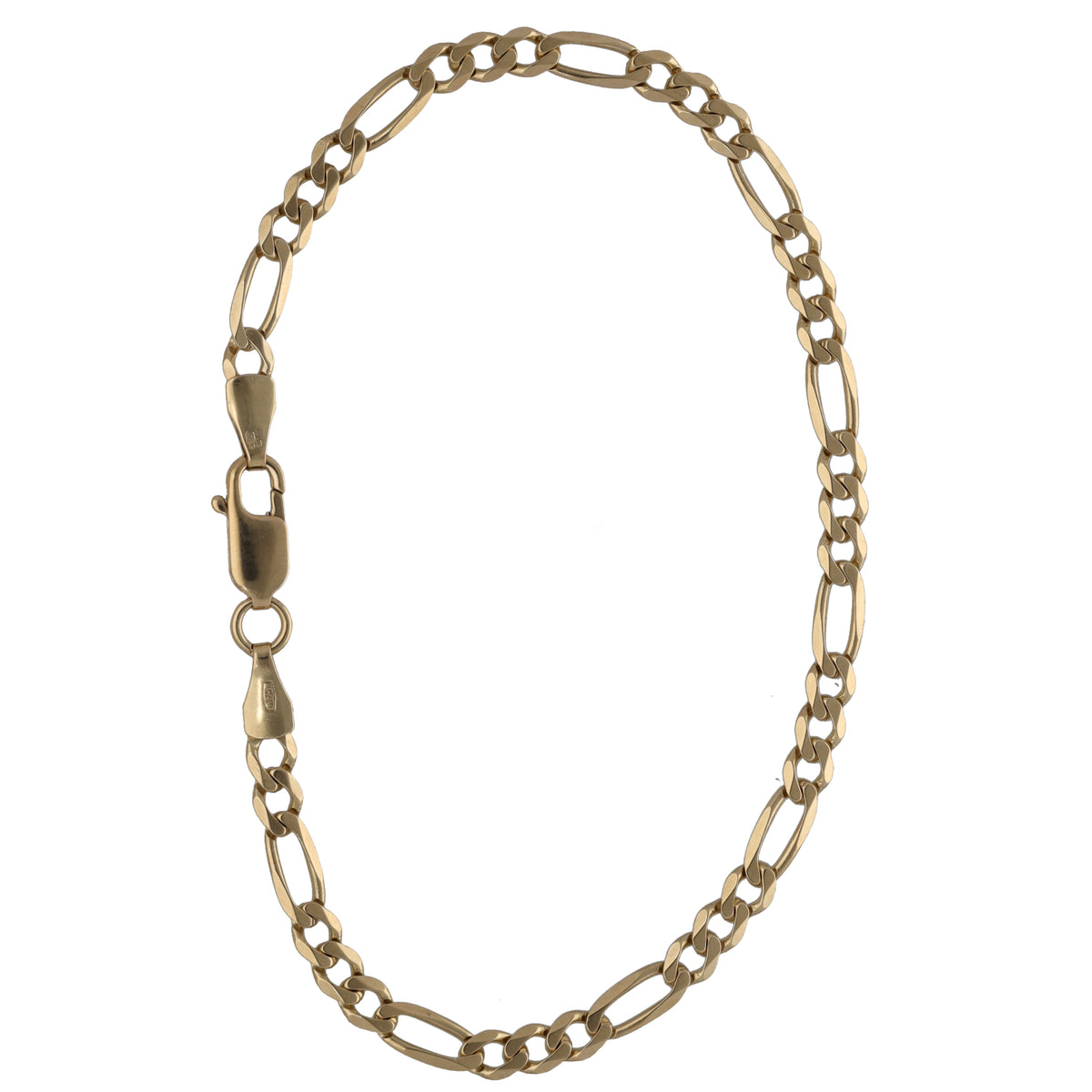 9ct Gold Figaro Bracelet