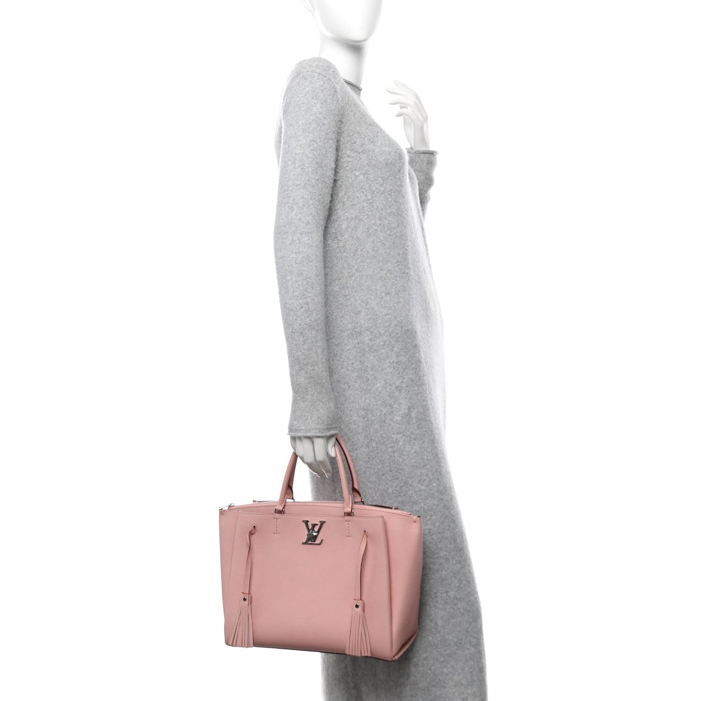 Louis Vuitton Lockmeto Calfskin Leather Bag - Rose Poudre