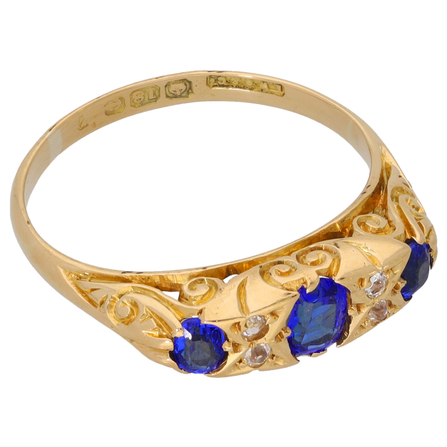 18ct Gold Imitation Dress/Cocktail Ring Size M