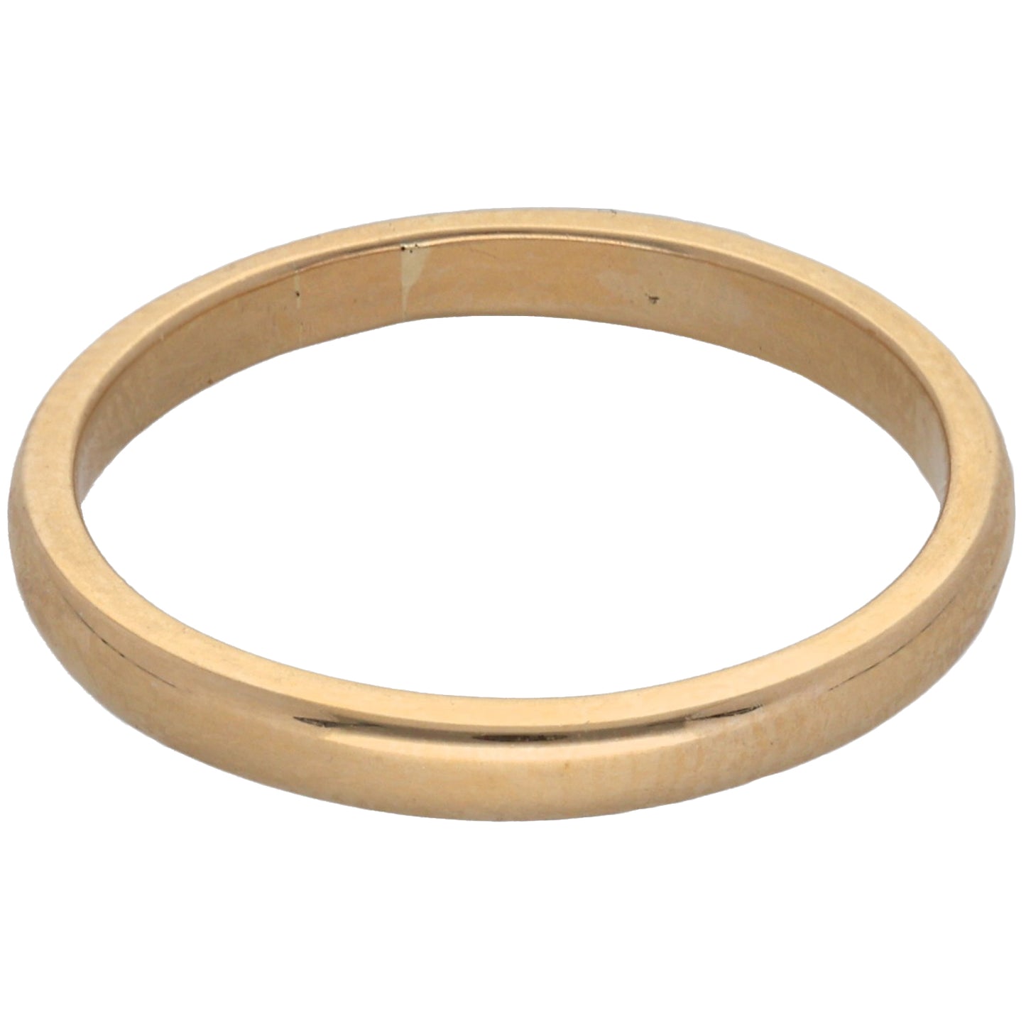 9ct Gold Plain Wedding Ring Size P