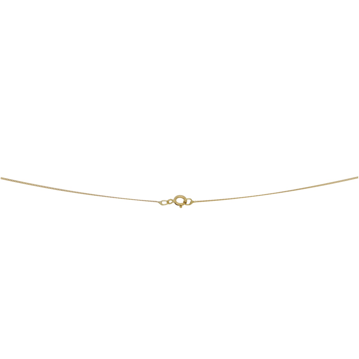 New 9ct Gold Key Pendant With Chain 18"