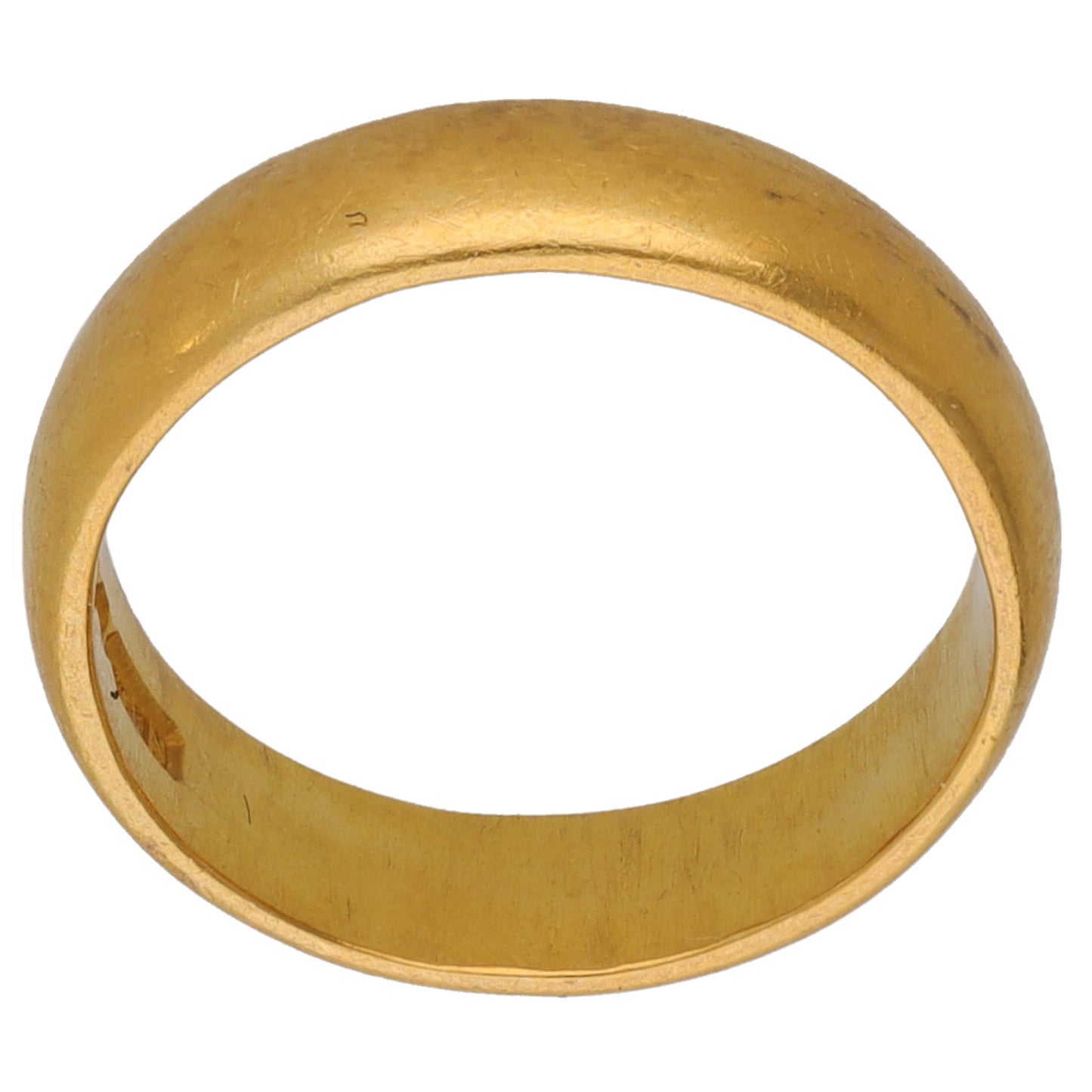 22ct Gold Plain Wedding Ring Size K