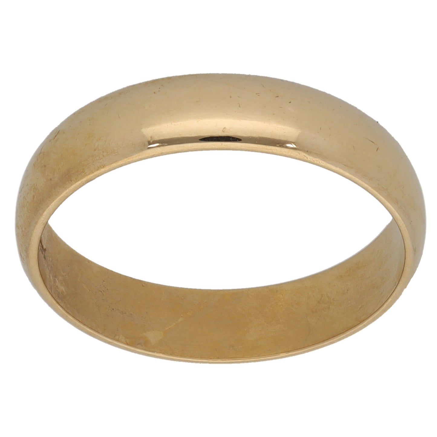 9ct Gold Plain Wedding Ring Size L