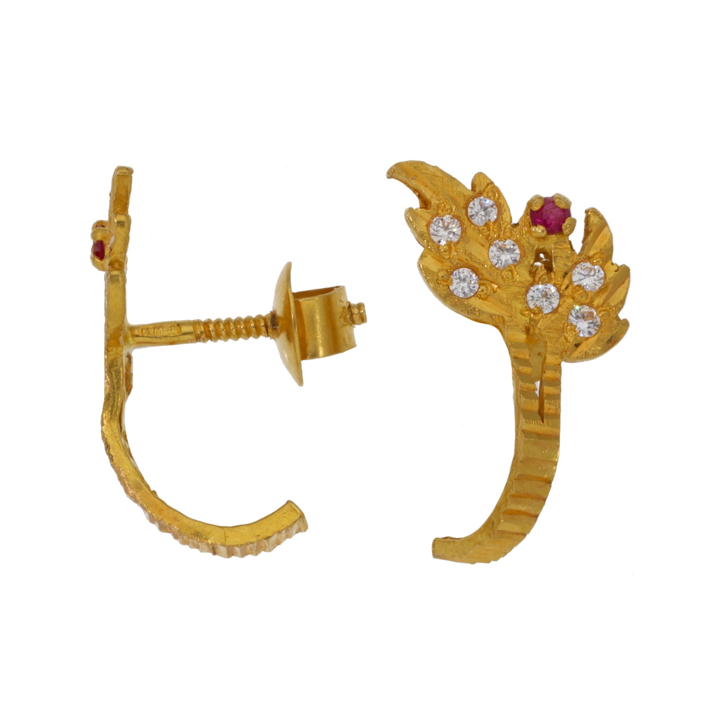 22ct Gold Imitation Gems Dress/Cocktail Earrings